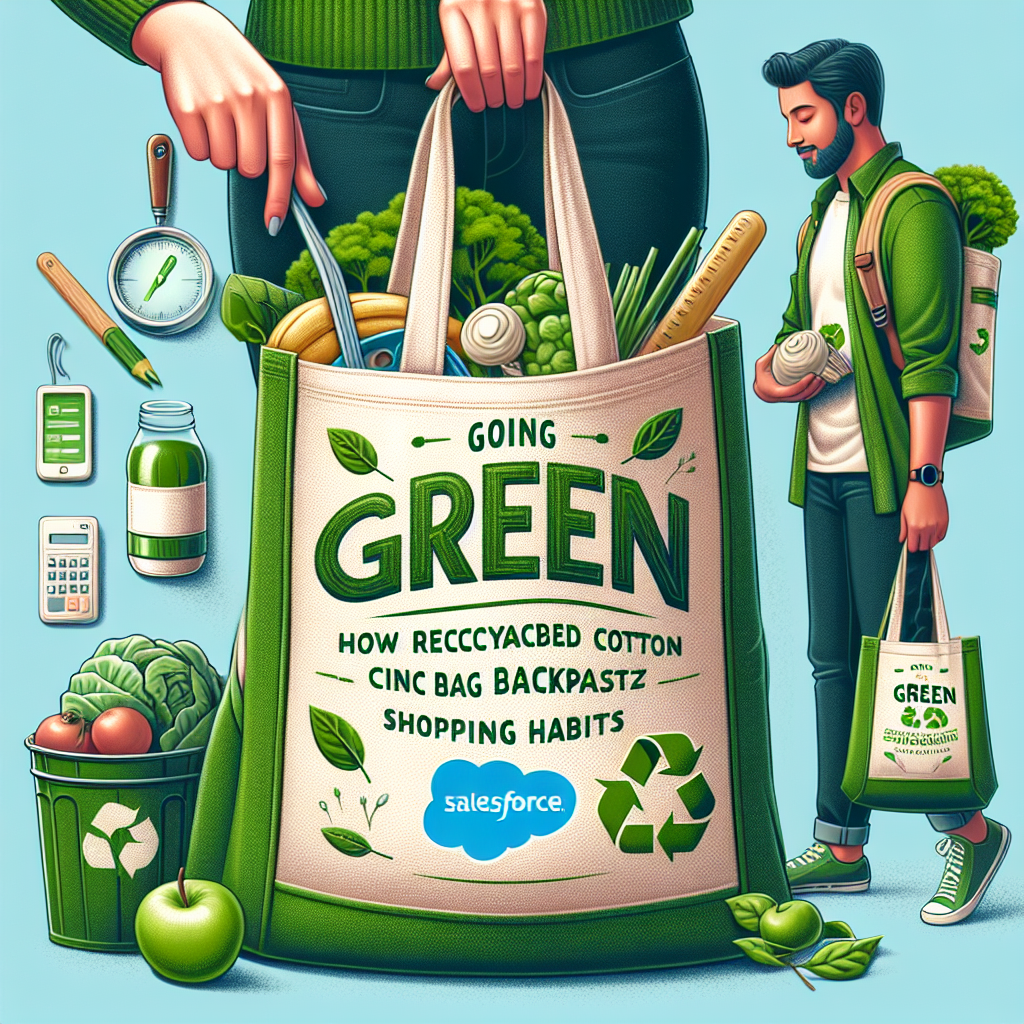 Going Green: How the Salesforce Salesblazer Recycled Cotton Cinch Bag Backpack Tote is Revolutionizing Shopping Habits