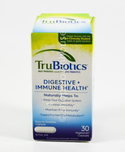 TruBiotics daily Probiotic DIGESTIVE + IMMUNE HEALTH 30 capsules NIB 01/2026