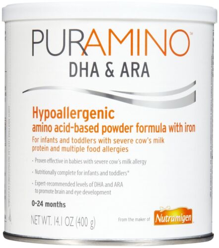 4 cans 1 case PurAmino DHA & ARA- 14.1 OZ expires August 2025