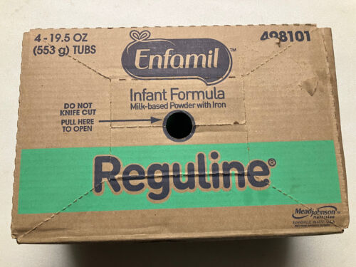 LOT OF 4 TUBS Enfamil Reguline Infant Formula-19.5oz Powder