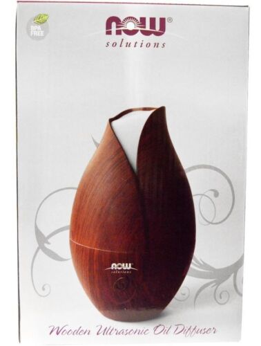 Now Foods Solutions, Wooden Ultrasonic Essential Oil Diffuser – Aromatherapy