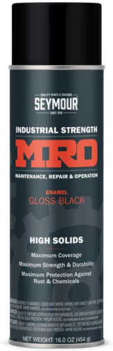 SEYMOUR 620-1415 Industrial MRO High Solids Spray Paint, Gloss Black , 16 Ounce