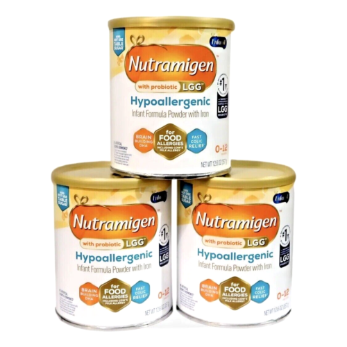 Nutramigen Hypoallergenic Infant Formula Powder 12.6 Oz X 3 Cans – Exp 5/2025