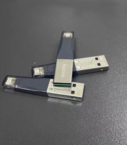 1Pcs SanDisk Mini iXpand Lightning 32GB 128GB 256GB USB 3.0 OTG Flash Drive