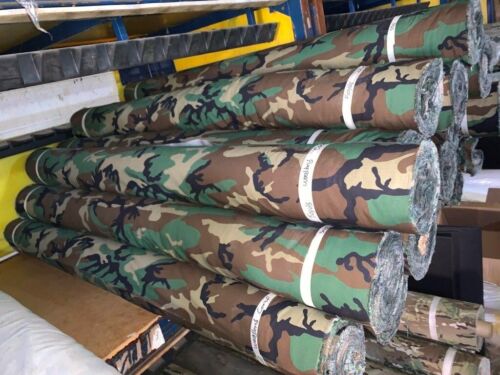 WOODLAND NYCO RIPSTOP CAMOUFLAGE FABRIC MILITARY BDU 65″