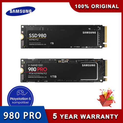 Samsung 980/980Pro SSD NVME M.2 PCIe4 500GB 1TB Internal Solid State Drive Disk