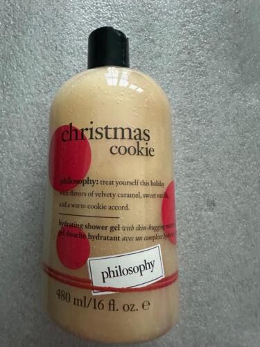 Philosophy Christmas  Cookie 3 in 1  Shampoo Shower Gel 16 Ounce  New Sealed