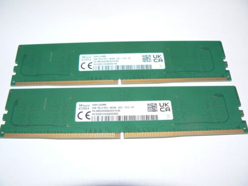 SK Hynix 16GB (8GB x 2) DDR5-5600 UDIMM Unbuffered Non-ECC 1Rx16  Memory Modules