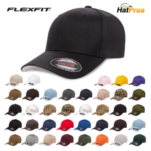 FLEXFIT Classic ORIGINAL 6-Panel Fitted 6277 Baseball Cap HAT S/M L/XL XXL