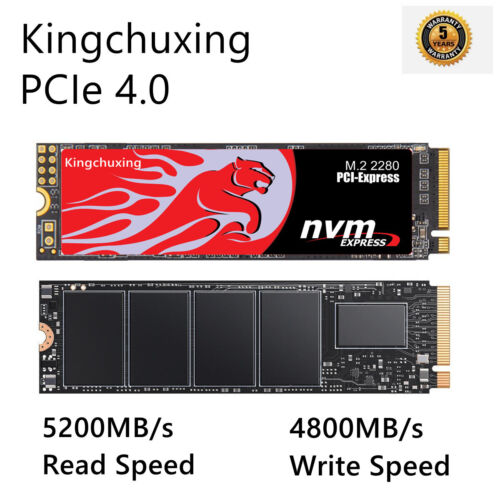 Kingchuxing 1TB Gaming SSD For PS5 PCIe 4.0 NVMe M.2 Internal Solid State Drive