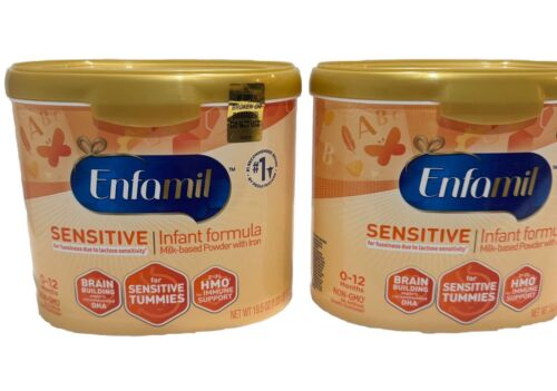 LOT OF 2 Tubs Enfamil NeuroPro Sensitive Infant Formula 19.5oz EXP: 10/2025