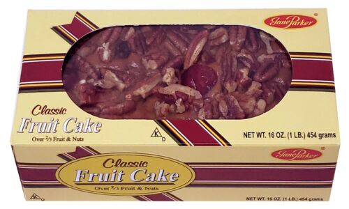 Jane Parker Fruitcake Classic Light Fruit Cake 16 Ounce Loaf FREE SHIPPING!