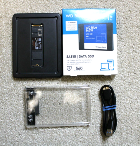 Western Digital SSD Lot – 1TB WD SN770 NVMe 2280 and 1TB 2.5 SATA SSD Lot