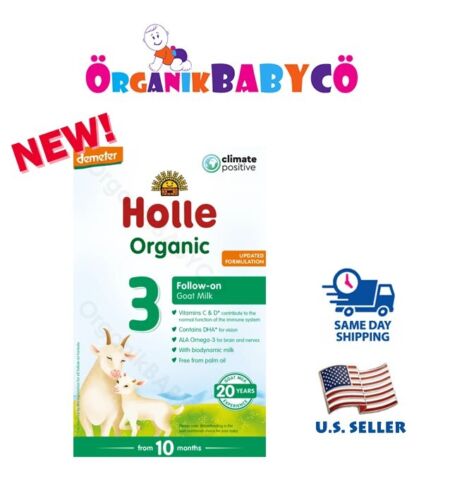 HOLLE 3 GOAT Organic Baby Formula from 10 MONTHS – Free Shipping!