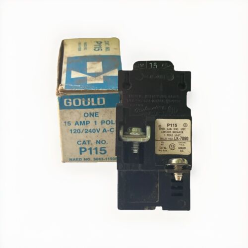 Bulldog P115, 15 Amp, 120 Volt, 1 Pole Pushmatic Circuit Breaker- NEW!!! In Box