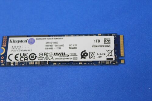 KINGSTON NV2 1TB PCIe 4.0 SSD NVME M.2 2280 SATA Solid State Drive