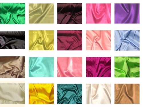 20% Stretch Charmeuse Satin Polyester Fabric 58″ to 60″ Wide By The Yard