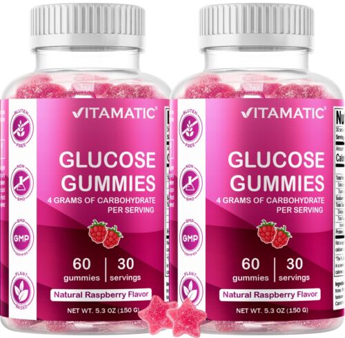 (2 Pack) Vitamatic Glucose Chweble Gummies – 60 Count