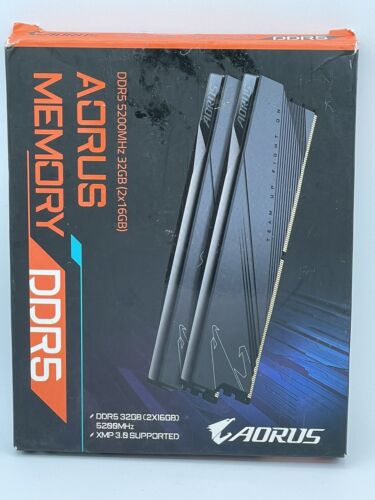 GIGABYTE AORUS Memory GP-ARS32G52D5 DDR5 32GB (2x16GB) 5200MHz *DEFECTIVE