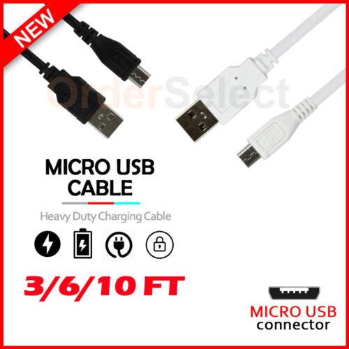 Heavy Duty Micro USB Fast Charger Data Cable Cord For Samsung Android HTC LG US