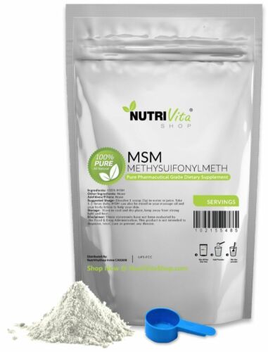 100% PURE MSM POWDER – JOINT PAIN & ARTHRITIS RELIEF PHARMACEUTICAL VEGAN NONGMO