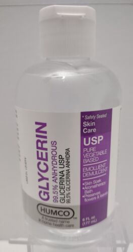 GLYCERIN 99.5% USP Skin Lips Emollient Demulcent Glycerine Glycerol HUMCO 103196