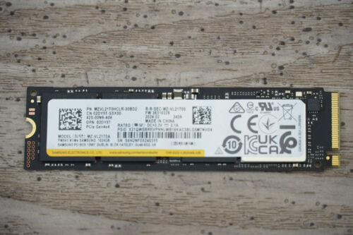 Samsung 1024GB 1TB PCIe Gen4x4 SSD MZ-VL21T0A (MZVL21T0HCLR)