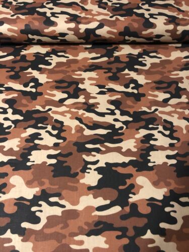 MDG CAMO 100% med cotton fabric by the yard – DESERT – mostly browns  Military