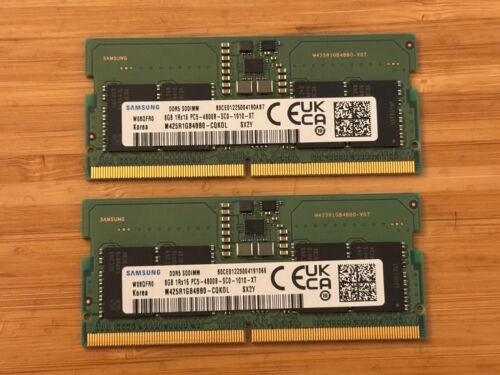 Samsung M425R1GB4BB0-CQK0L 16GB (2x8G) PC5-38400 DDR5-4800 SODIMM Laptop Memory