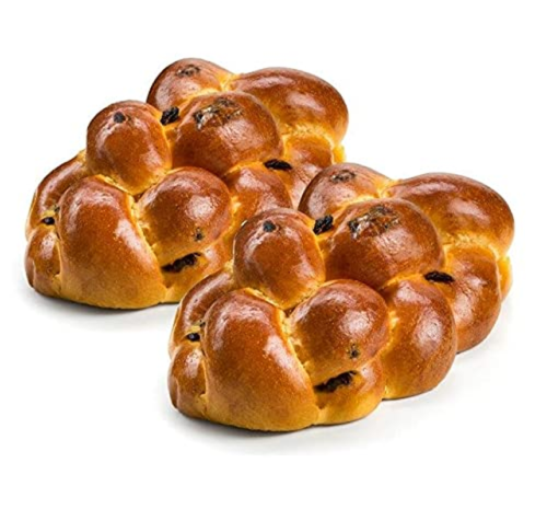 Kosher Fresh Raisin Challah Bread 16 Ounce – Traditional Raisin Bread for Your H