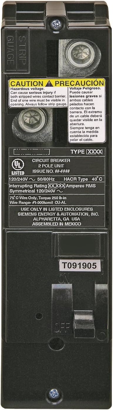 Siemens QS2150 QS Type 150-Amp Multi-Family Main Breaker, 10 KAIC Rated