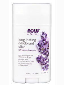 Now Foods, Solutions, Long-Lasting Deodorant Stick, Refreshing Lavender, 2.2 oz (62 g)