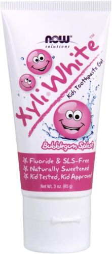 NOW Foods Solutions, Xyliwhite Toothpaste Gel for Kids, Bubblegum Splash Flavor