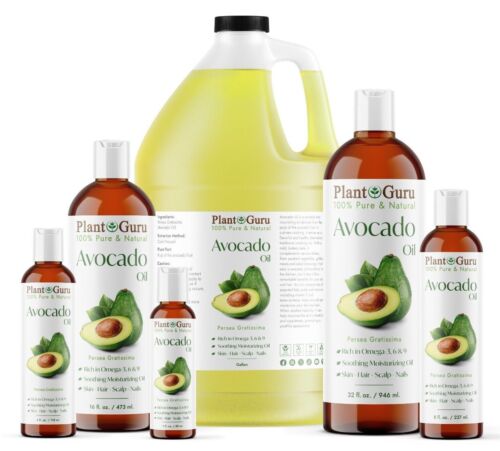 Avocado Oil Cold Pressed 100% Pure Natural Refined Carrier