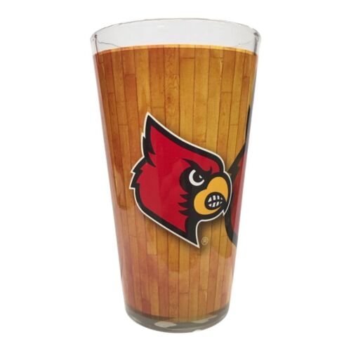 NCAA Louisville Cardinals 16-ounce  Hardwood Pint Glass