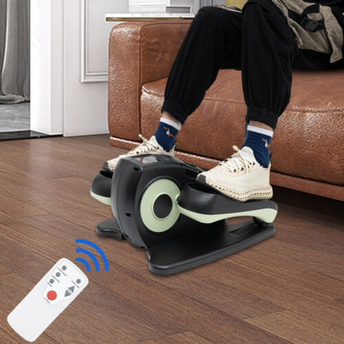 Under Desk Elliptical Machine Electric Seated Leg Foot Pedal Exerciser w/ Remote