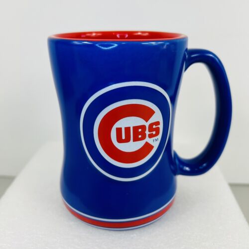 Chicago Cubs MLB Mug Coffee Cup Blue Red White Logo Brands 16 Ounce Baseball