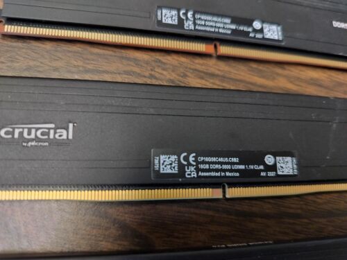 Crucial Pro 64 gb DDR5, 4 – 16 gig modules