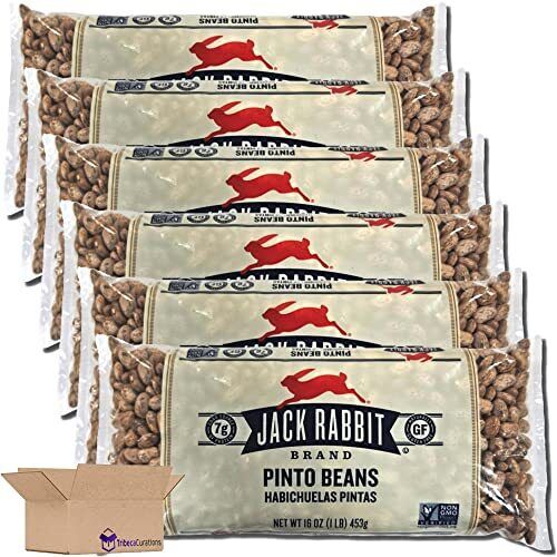 Jack Rabbit Pinto Beans Value Pack   | 16 Ounce Bag | Pack of 6