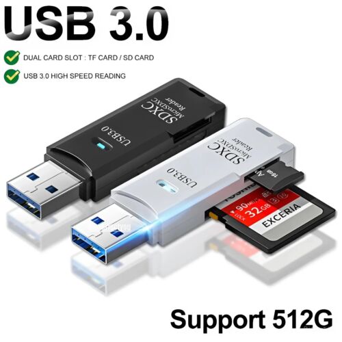 USB 3.0 Memory Card Reader for Micro SD to USB Adapter SDXC SDHC RS-MMC UHS-I