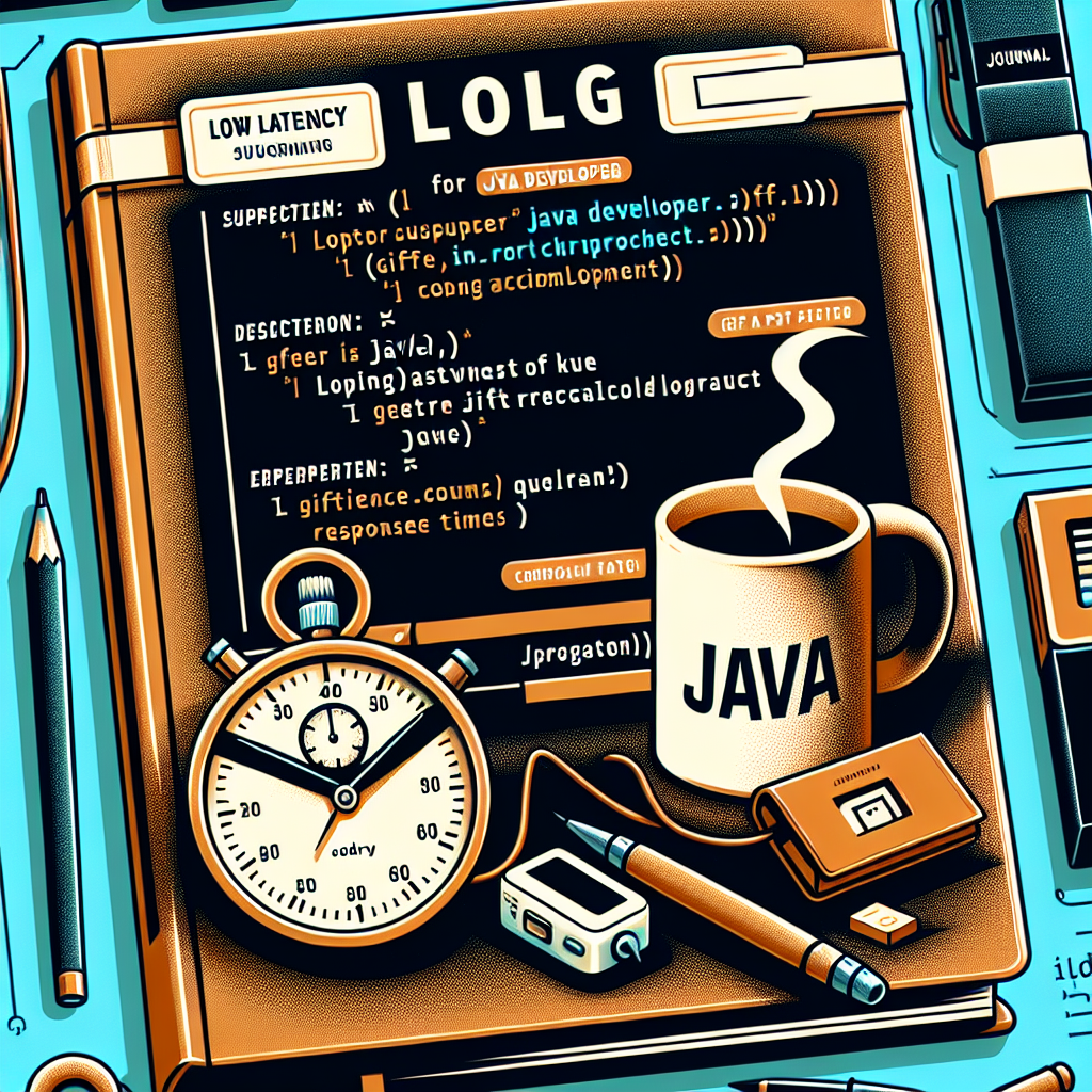 Gift Ideas for Low Latency Java Developers: Personalized Journal for Coding Success