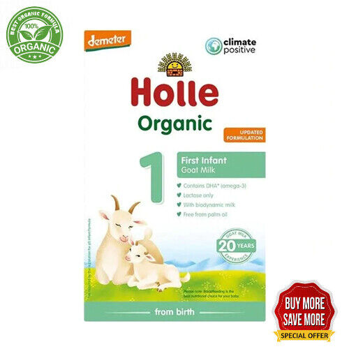 Holle Goat Milk Stage 1 Organic Formula + DHA (400g)