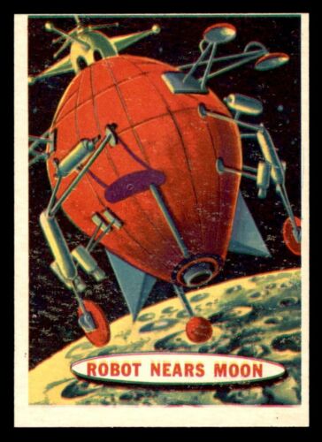 1957 Topps Space #8 Robot Nears Moon EX/MT