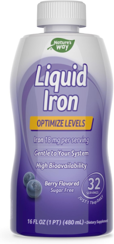 Liquid Mineral Supplement, Iron, Natural Berry, 16 Ounce