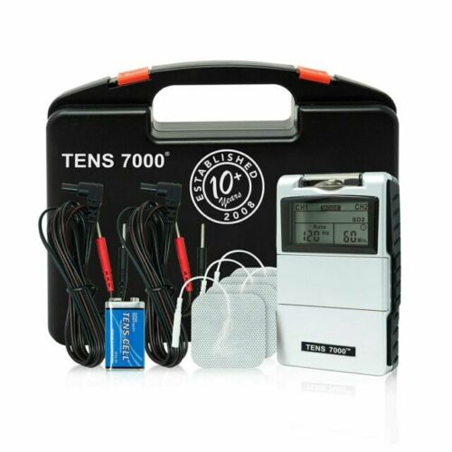 TENS 7000 Digital Tens Unit with accessories (Back Relief, etc) – Item#DT7303