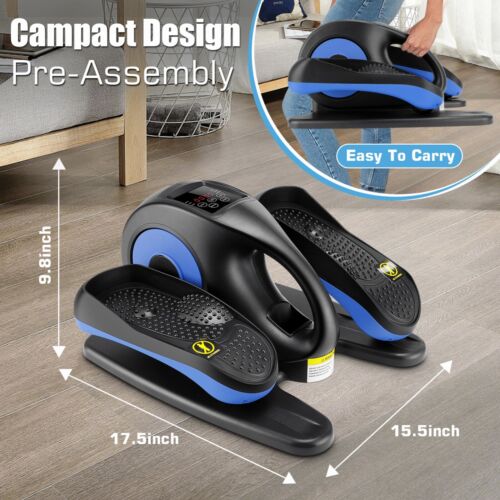 Under Desk Elliptical Electric Seated Pedal Exerciser w/Remote & LCD Display^^