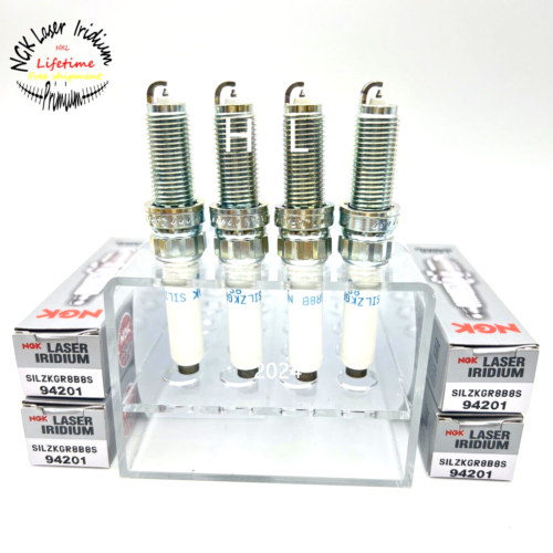 Genuine NGK LASER IRIDIUM Spark Plugs 94201 SILZKGR8B8S for BMW Mini Set of 4