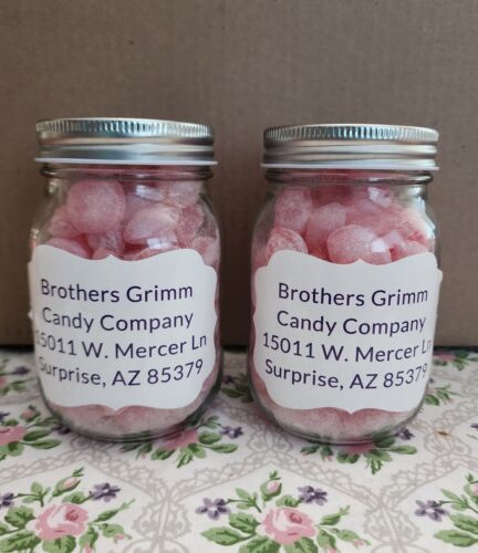 Two -16 Ounce Jars of Old Fashioned Hard Tack Candy Drops! Clove Flavor