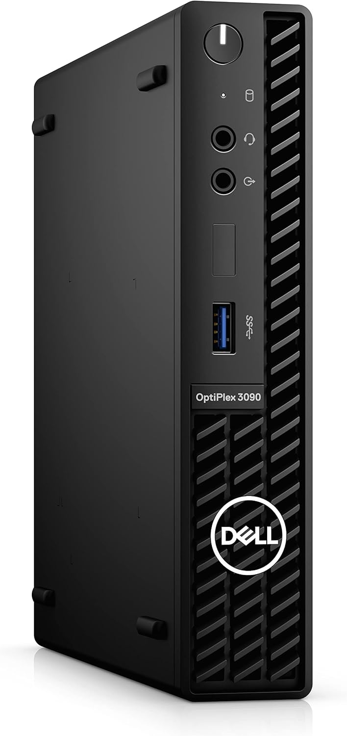 Dell 2022 Newest Optiplex 3090 Micro Form Factor Business Desktop, Intel Core i5-10500T, 16GB RAM, 512GB PCIe SSD, DisplayPort, RJ-45, Wi-Fi 6, Bluetooth, Wired Mouse&Keyboard, Windows 11 Pro, Black