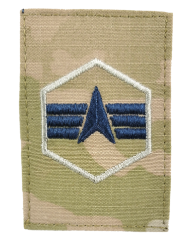 U.S. Space Force OCP Rank with Hook Fastener